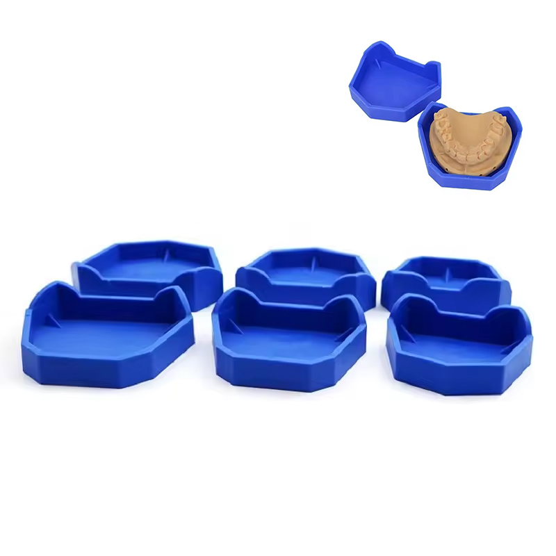 Teeth Whitening Trays - 2/6 ชิ้นทันตกรรมชุดฐานซิลิคอนพลาสเตอร์ชุดฐานฟันปลอม Impression ถาดทันตกรรมอดีตชุดฐานทันตแพทย์ห้องปฏิบัติการเครื่องมือ