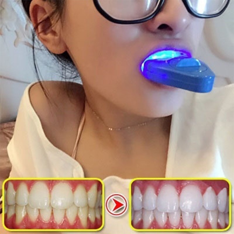 Teeth Whitening With Laser - ไฟฟอกสีฟัน LED แสงสีฟ้า แสงยูวี เลเซอร์ฟอกสีฟัน โคมไฟฟอกสีฟันส่วนบุคคล