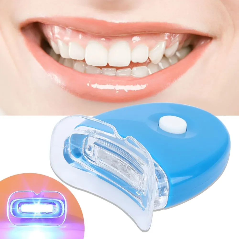 Teeth Whitening With Laser - 1PC ฟันไวท์เทนนิ่งโคมไฟฟอกสีฟันเลเซอร์ LED ฟันไวท์เทนนิ่ง Mini Blue