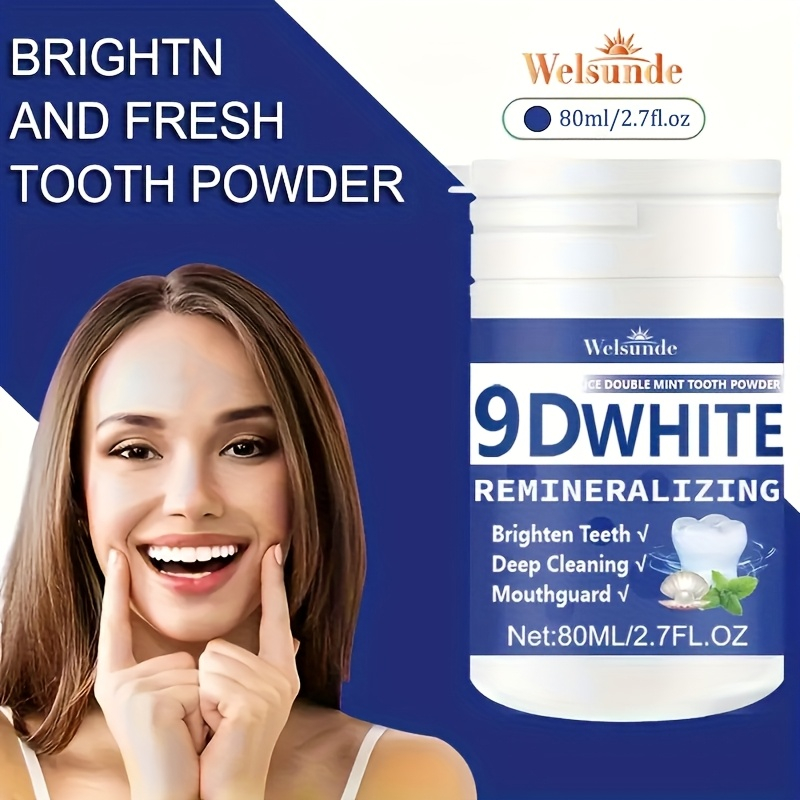 ผงฟันไฮโดรซีอะพาไทต์ 9D ไวท์ ร - Teeth Whitening Q&M บทวิจารณ์และราคา