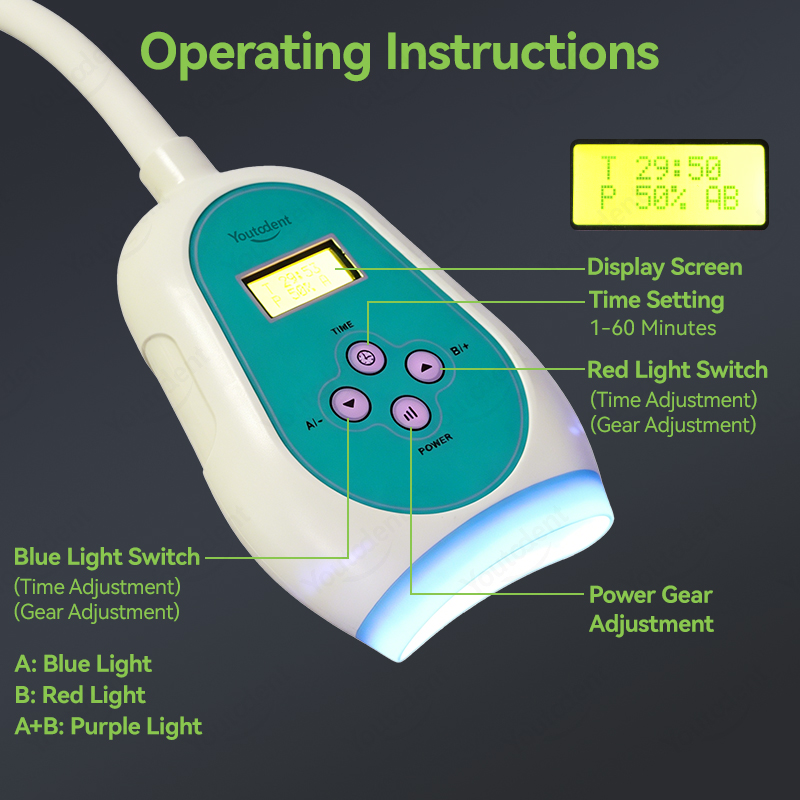 เครื่องฟอกสีฟันระบบสัมผัสหน้าจ - Teeth Whitening With Led Light บทวิจารณ์และราคา