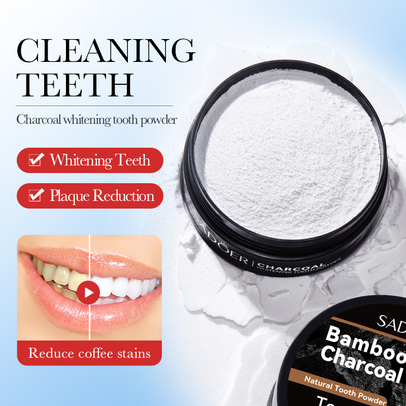 60g ฟันไวท์เทนนิ่งผง Activated - Teeth Whitening Charcoal บทวิจารณ์และราคา