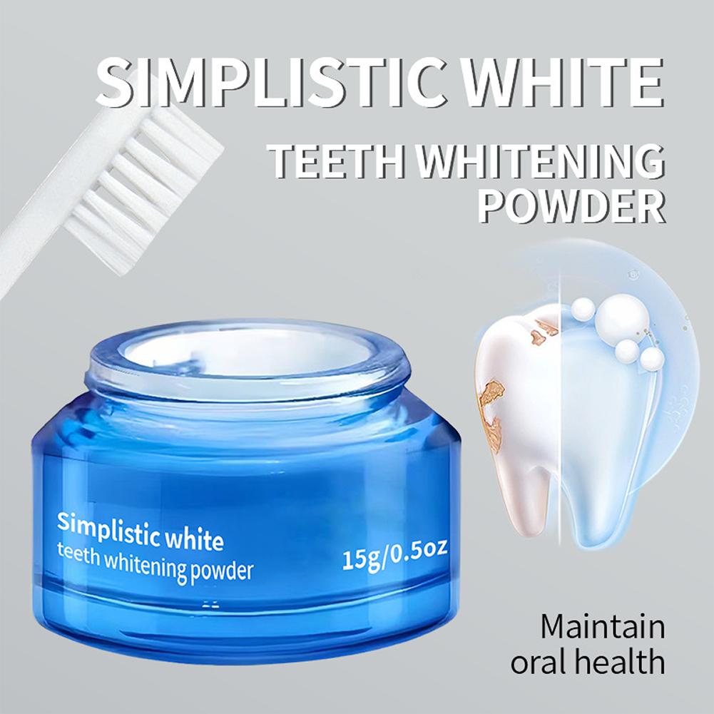 ผงฟอกฟันขาวสูตรเรียบง่าย ขจัดค - Teeth Whitening Q&M บทวิจารณ์และราคา