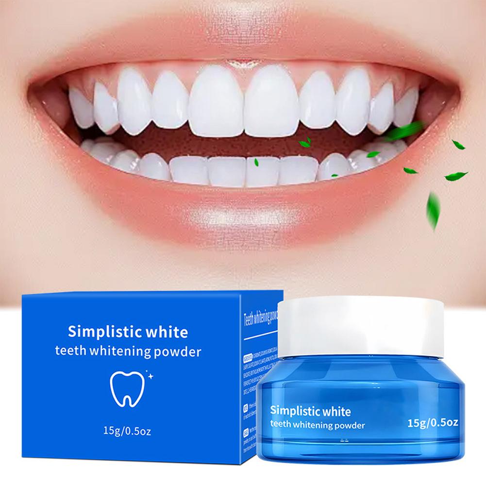 ผงฟอกฟันขาวสูตรเรียบง่าย ขจัดค - Teeth Whitening Q&M บทวิจารณ์และราคา