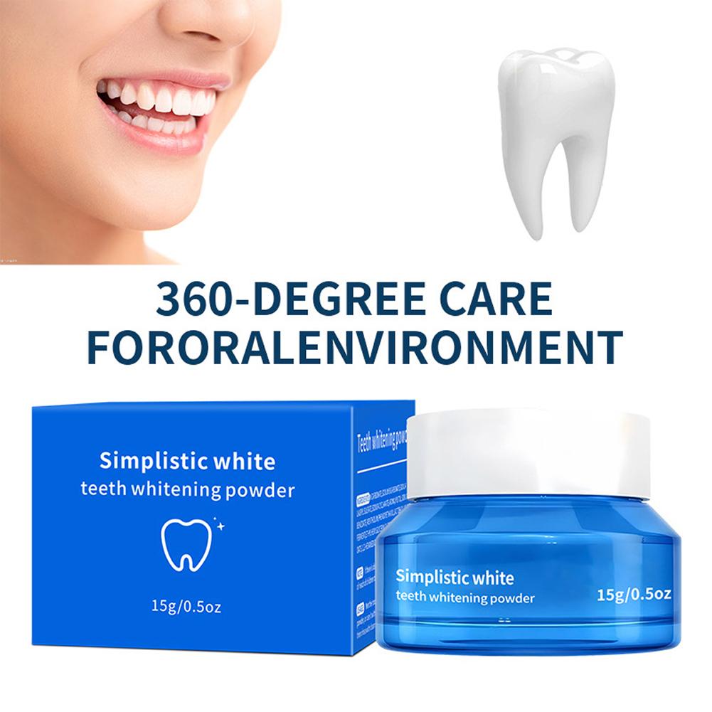 ผงฟอกฟันขาวสูตรเรียบง่าย ขจัดค - Teeth Whitening Q&M บทวิจารณ์และราคา