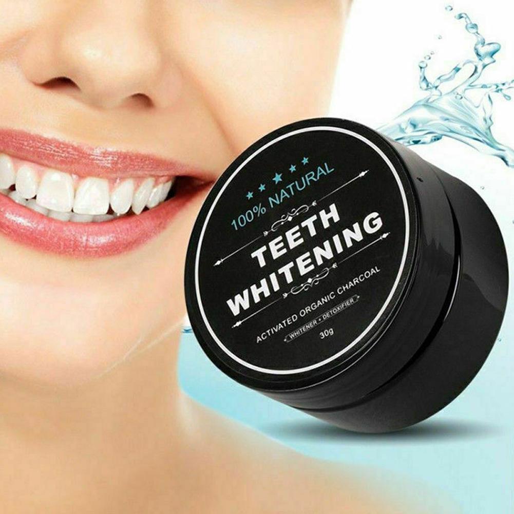 ผงถ่านชาร์โคลออร์แกนิคสำหรับขั - Teeth Whitening Charcoal บทวิจารณ์และราคา