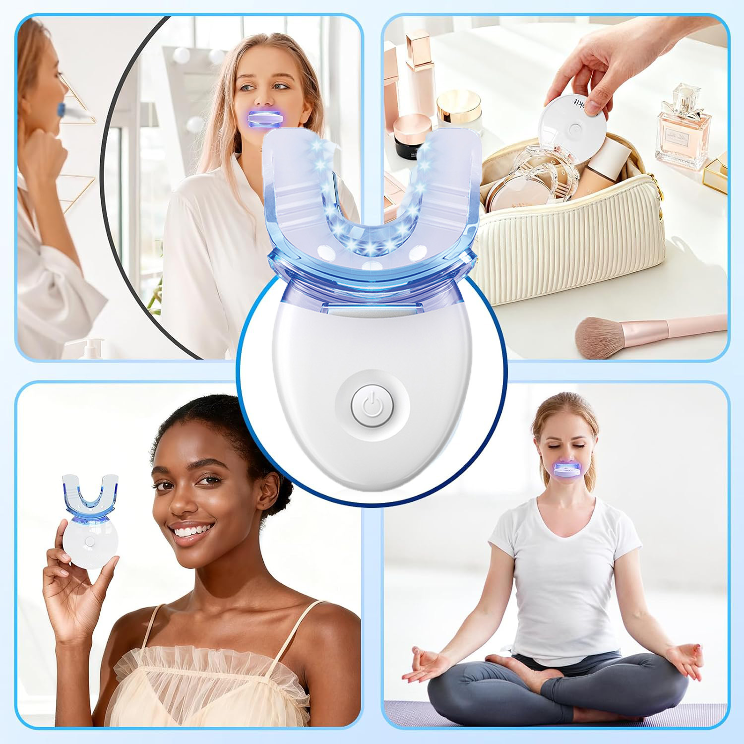 ชุดฟอกสีฟันพร้อมไฟ LED เจลฟอกส - Teeth Whitening With Laser บทวิจารณ์และราคา