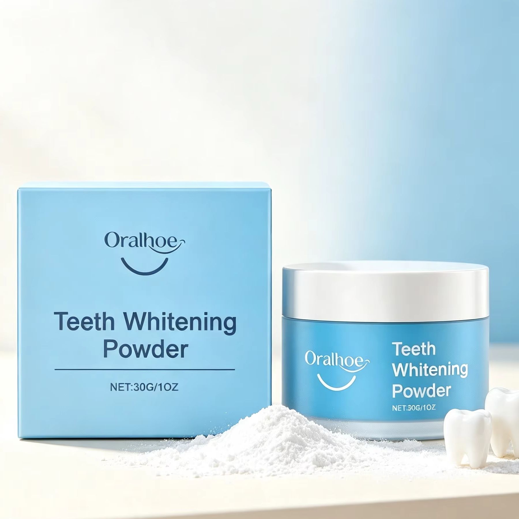ผงแปรงฟัน Oralhoe สำหรับขจัดคร - Teeth Whitening Q&M บทวิจารณ์และราคา