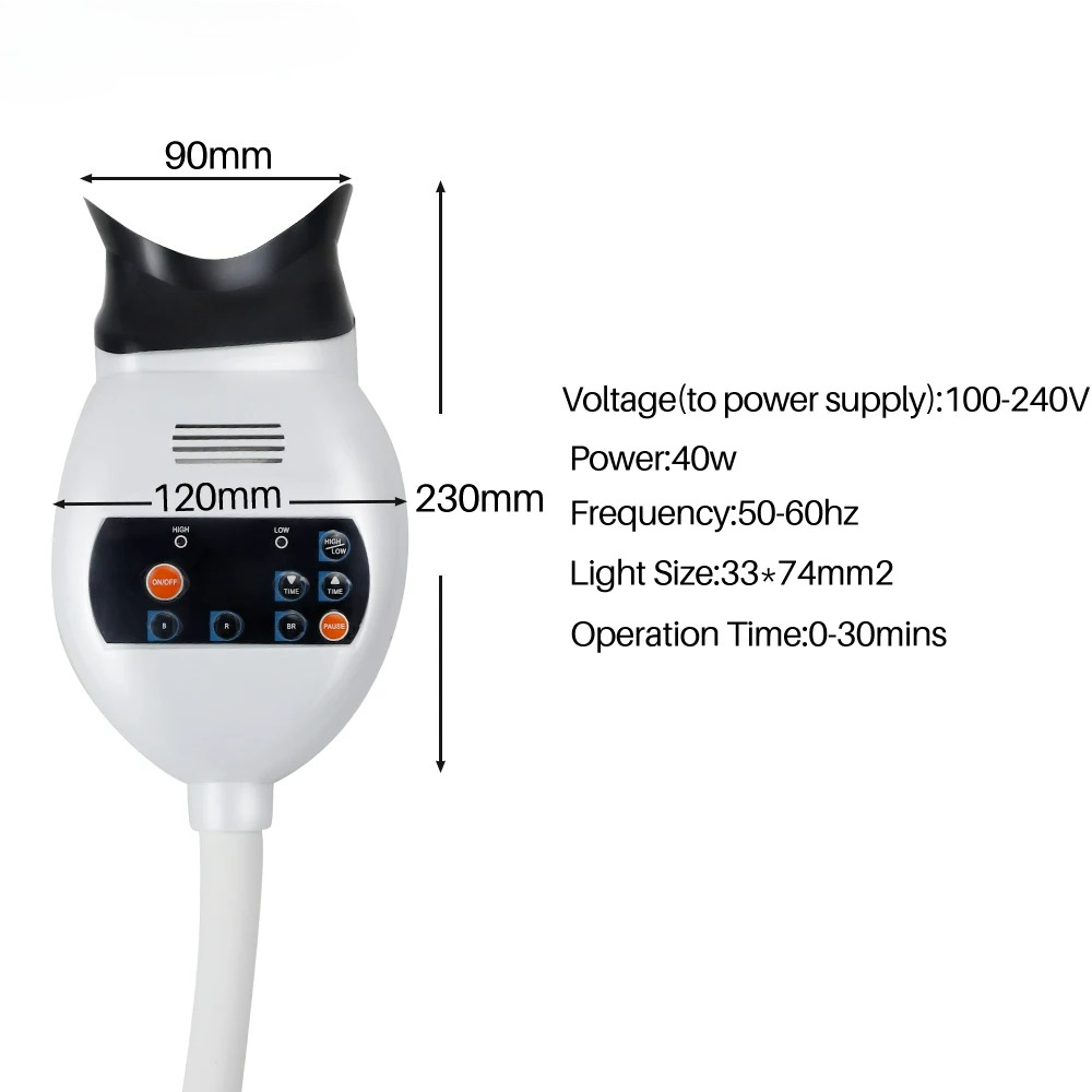 เครื่องเร่งฟอกสีฟัน LED ปรับได - Teeth Whitening With Led Light บทวิจารณ์และราคา