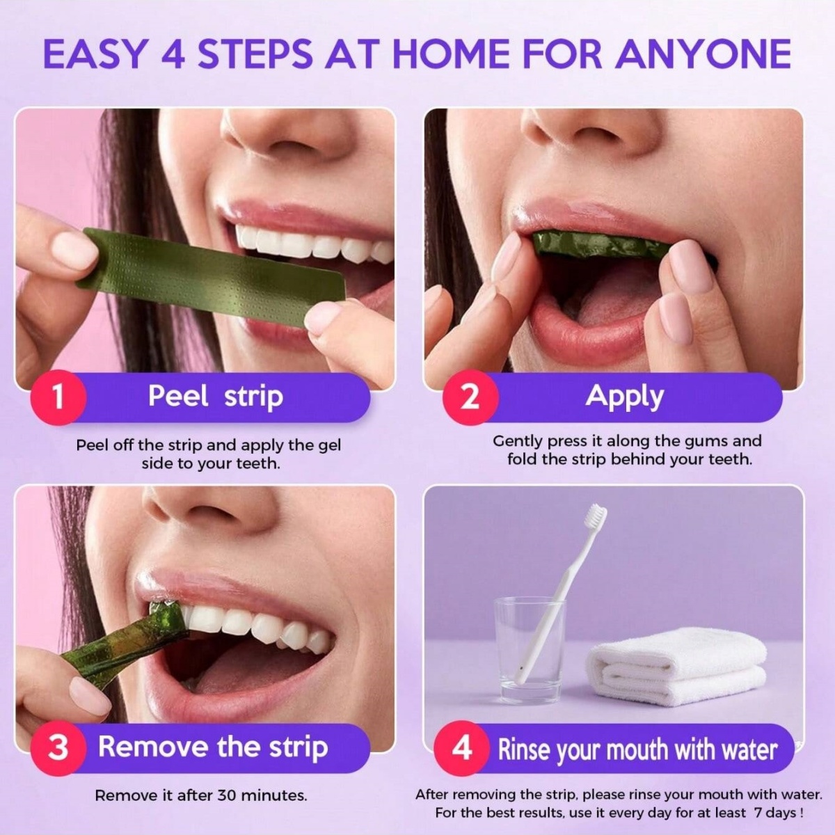ดีลักซ์สติกเกอร์ฟอกสีฟัน 7/14/ - Teeth Whitening Q&M บทวิจารณ์และราคา