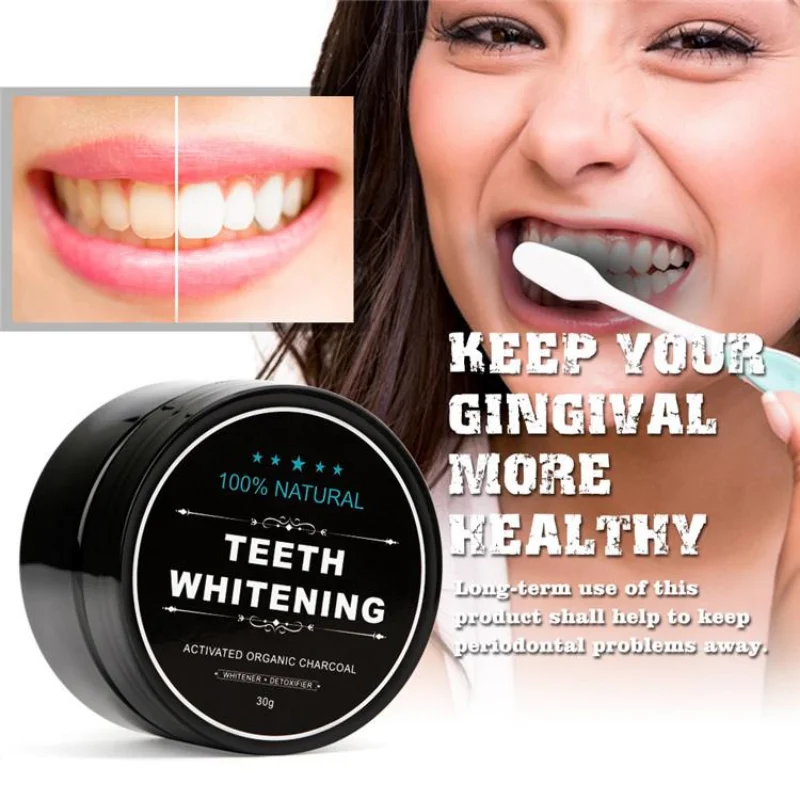 ผงถ่านชาร์โคลสำหรับฟอกฟัน เกรด - Teeth Whitening Charcoal บทวิจารณ์และราคา