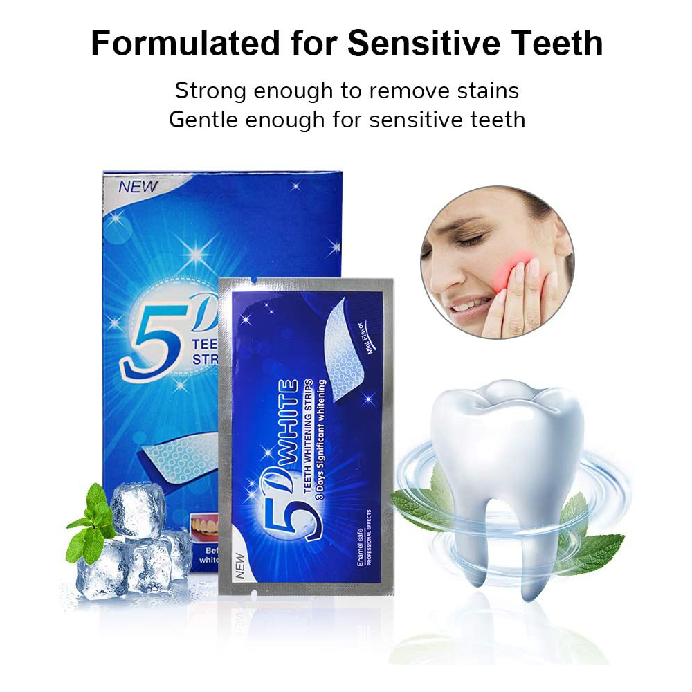 แผ่นฟอกสีฟันขาว 5D ไวท์เทนนิ่ง - Whitening Mouthwash บทวิจารณ์และราคา